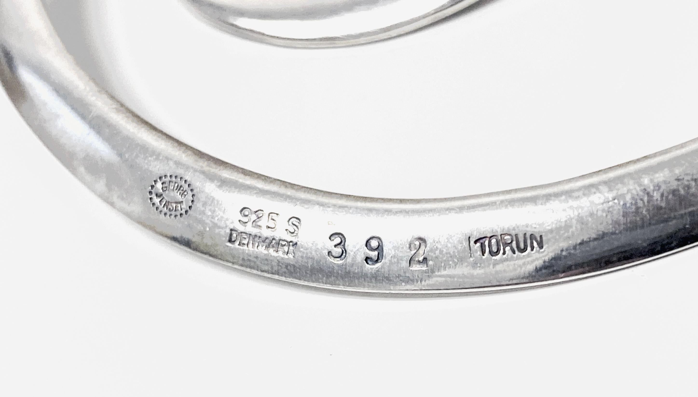 Große Pfingstrosenbrosche aus Sterlingsilber von Georg Jensen, Vivianna Torun, Nr. 392 1