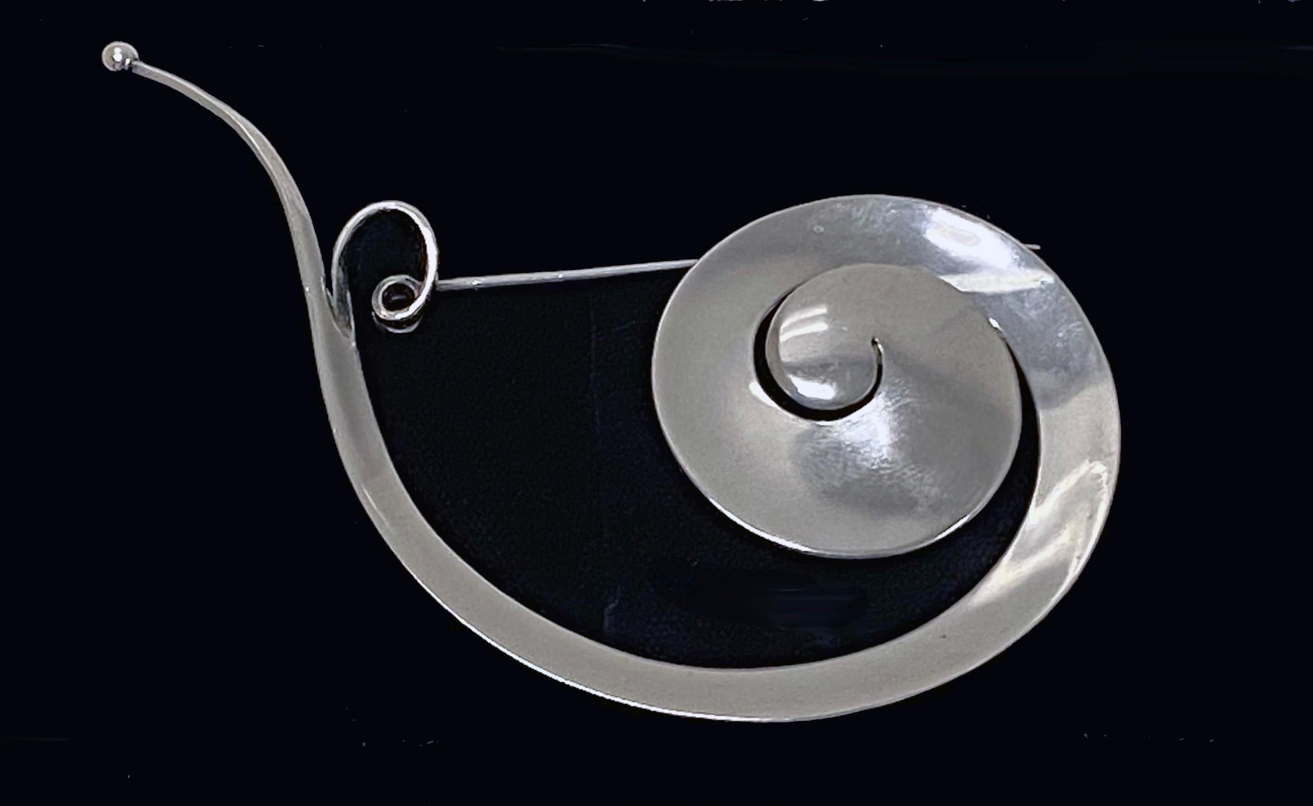 Große Pfingstrosenbrosche aus Sterlingsilber von Georg Jensen, Vivianna Torun, Nr. 392 2