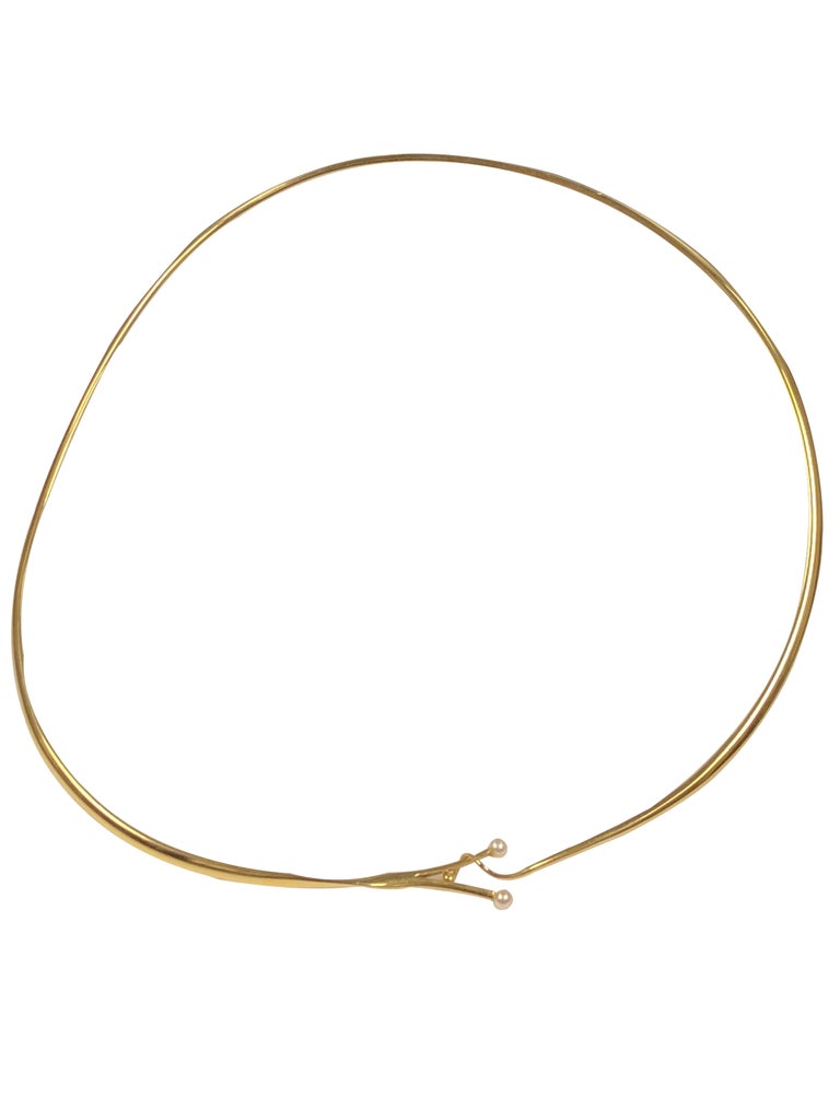 Georg Jensen Vivianna Torun Yellow Gold and Pearl # 904 Necklace For ...