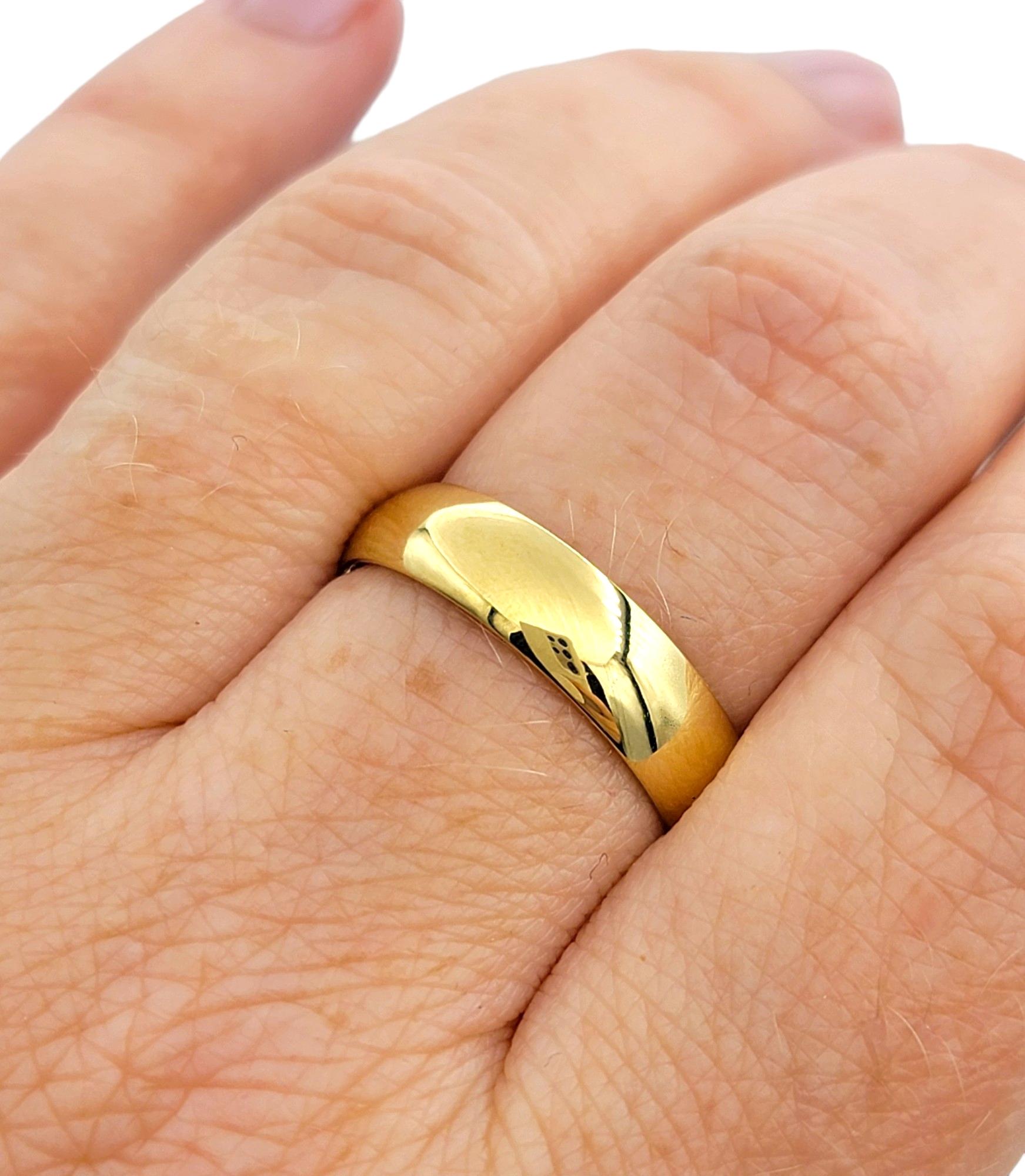 Georg Jensen Wedding Band Ring Set in Polished 18 Karat Yellow Gold For Sale 2