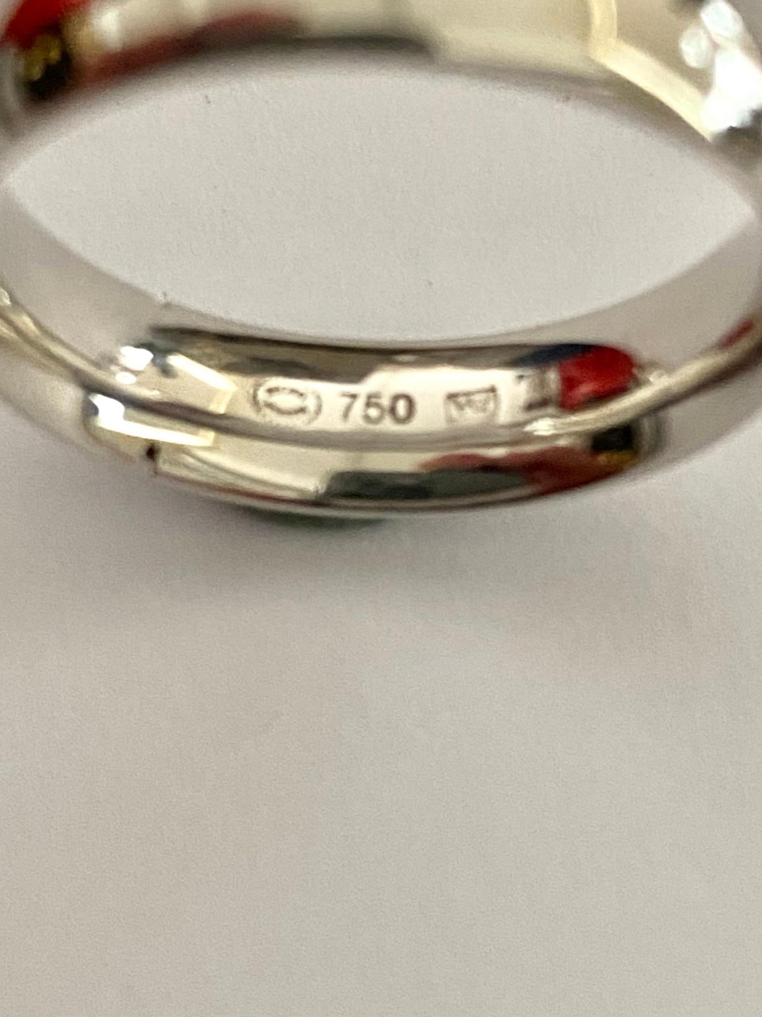 Georg Jensen, alliances, or blanc avec diamant Unisexe en vente