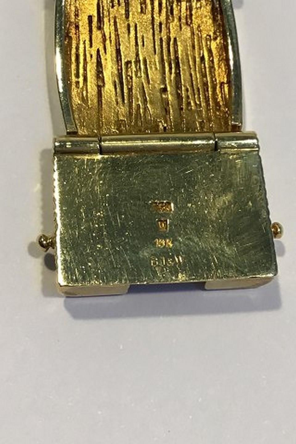 Modern Georg Jensen & Wendel, 18 Carat Gold Bracelet For Sale