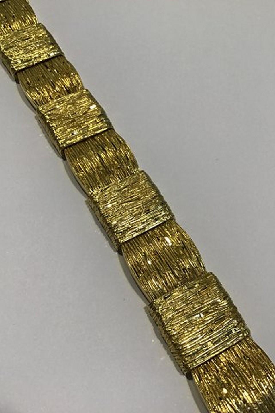 Georg Jensen & Wendel, 18 Carat Gold Bracelet In Good Condition For Sale In Copenhagen, DK