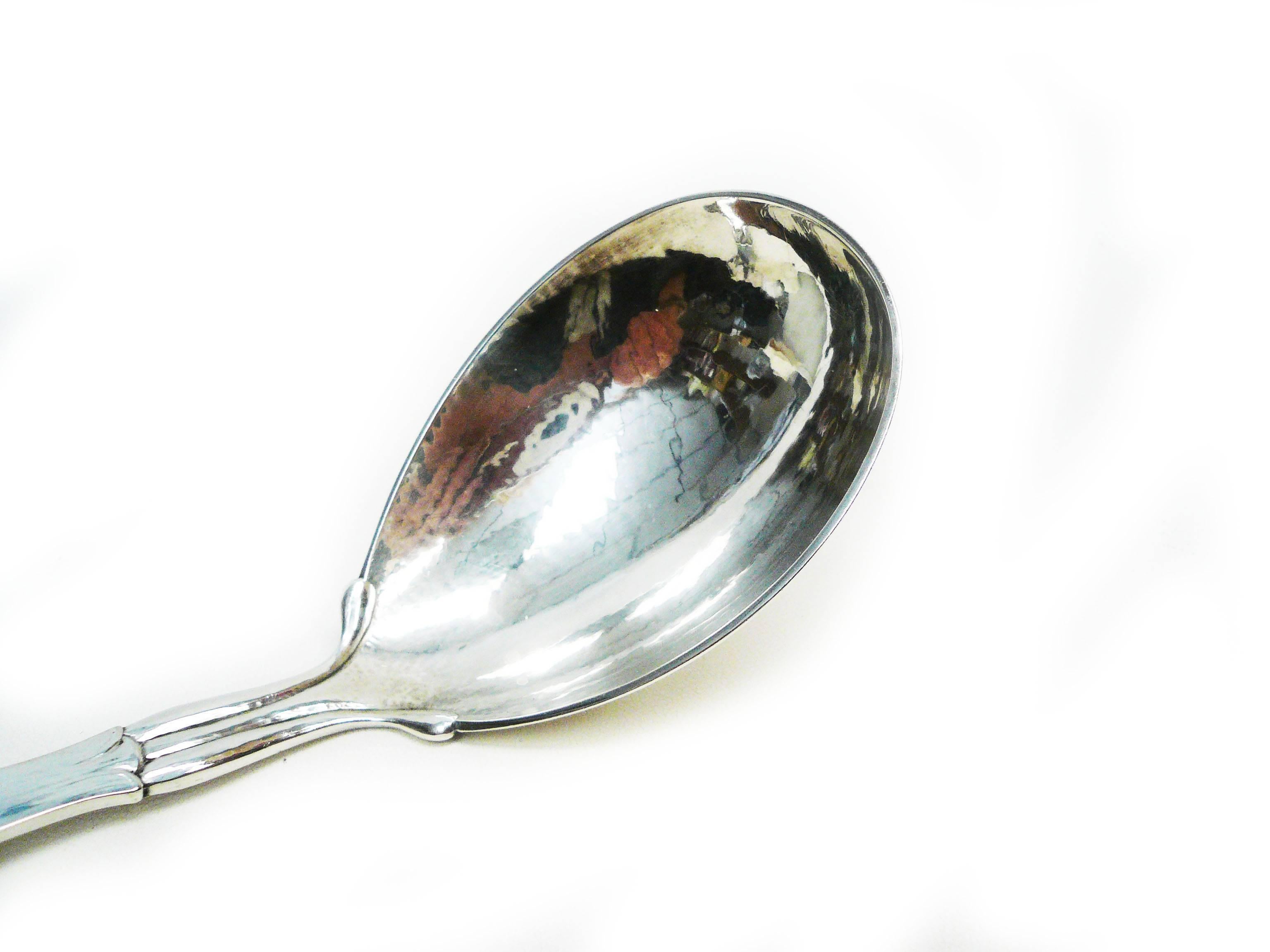 Georg Jensen Wendel A\S Sterling Gravy Ladle #141 Unique Design Collection In Good Condition For Sale In BLOOMINGTON,, MN