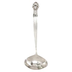 Georg Jensen & Wendel Denmark Acorn Sterling Silver Gravy Ladle #14713