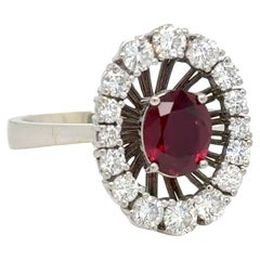 Georg Jensen & Wendel, Ruby and Diamond Ring 18K