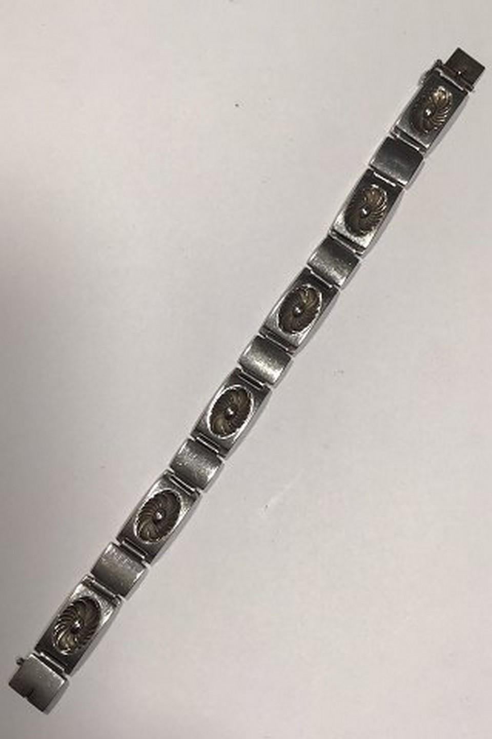 Georg Jensen & Wendel Pulsera de plata de ley nº 56A Henry Pilstrup Art Decó en venta