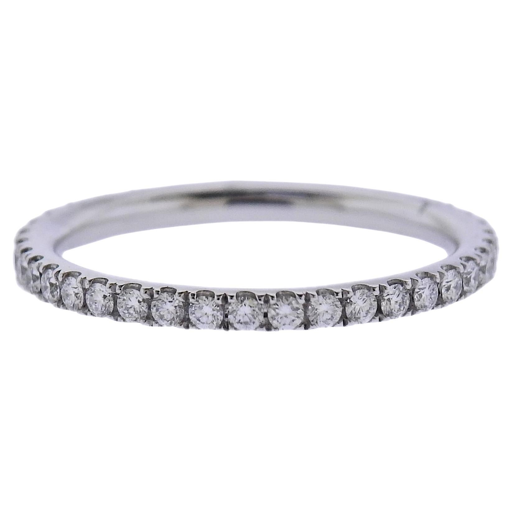 Georg Jensen White Gold Aurora Diamond Ring 1553 A For Sale