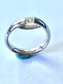 Georg Jensen, White Gold Centenary Ring with Diamond '7'