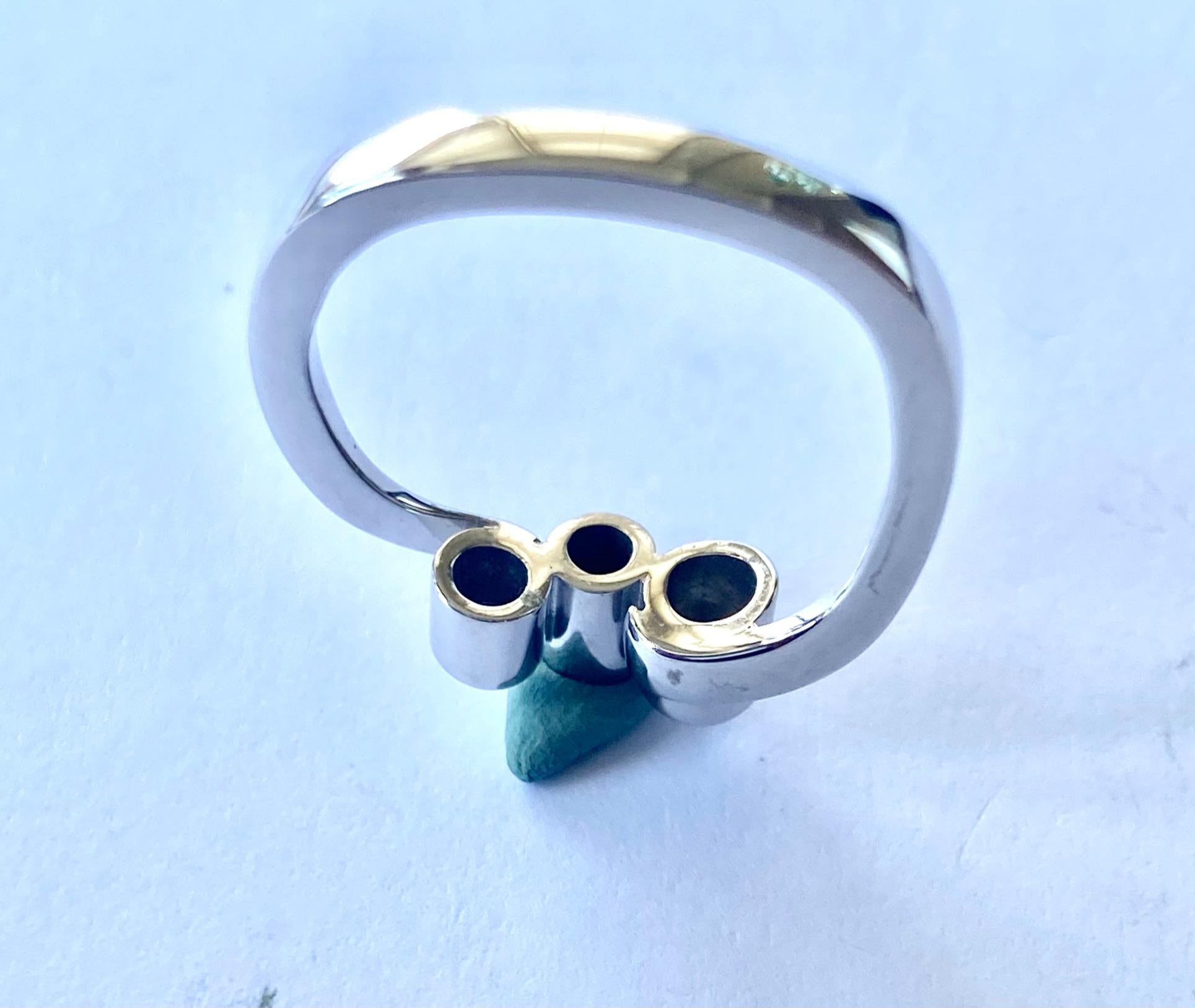 Women's or Men's Georg Jensen, White Gold Diamond Ring 