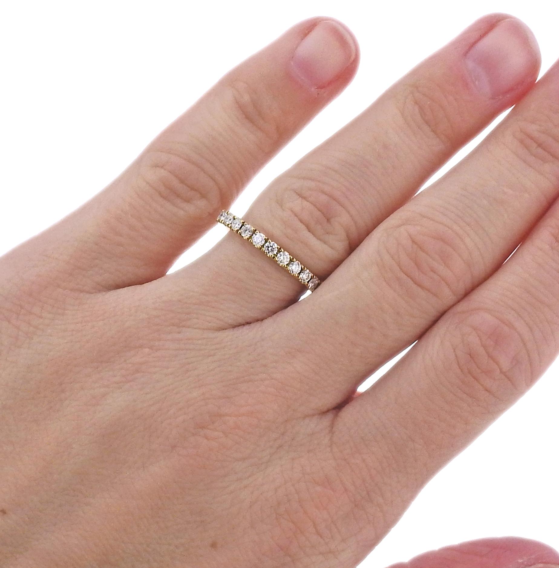 Aurora-Diamantring aus Gelbgold von Georg Jensen 1553 D im Zustand „Neu“ im Angebot in Lambertville, NJ