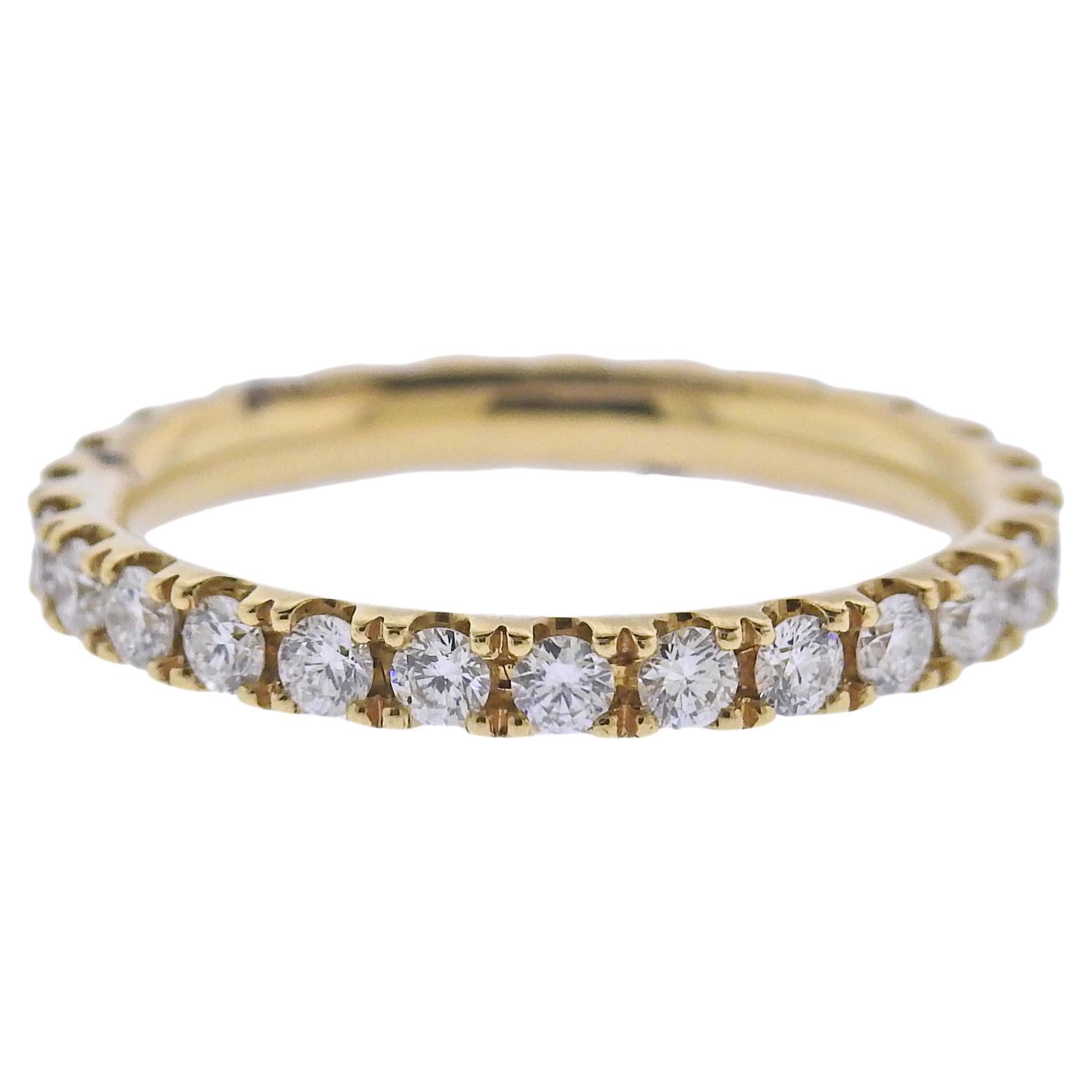 Georg Jensen Yellow Gold Aurora Diamond Ring 1553 D For Sale