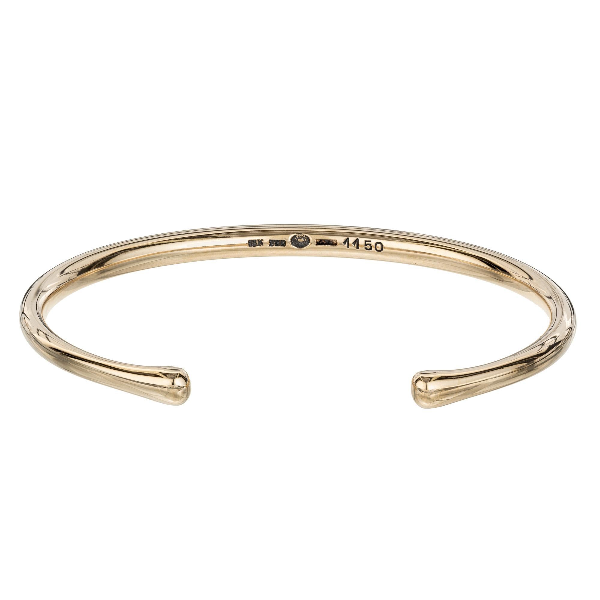 Women's Georg Jensen Yellow Gold Cuff Bracelet