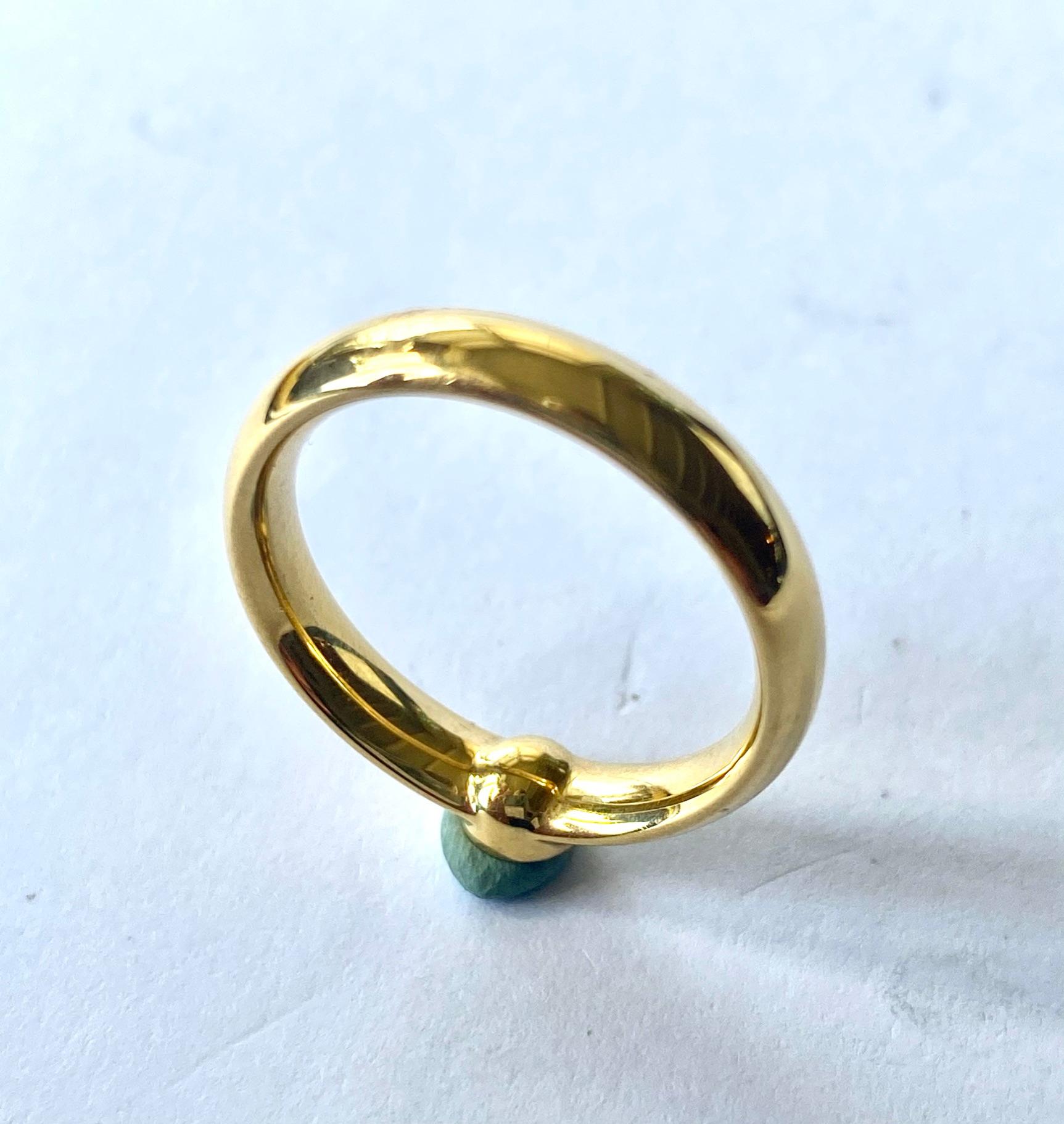 Georg Jensen, Diamantring aus Gelbgold, Centenary für Damen oder Herren im Angebot