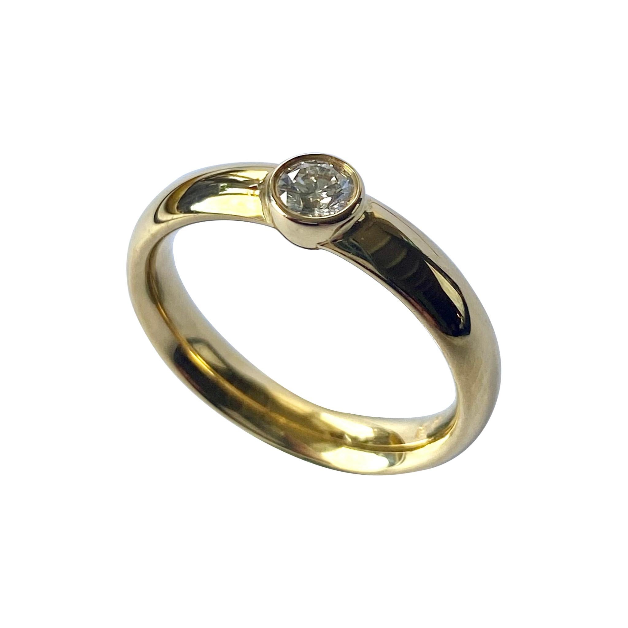 Georg Jensen, Anillo de Diamantes en Oro Amarillo, Centenario