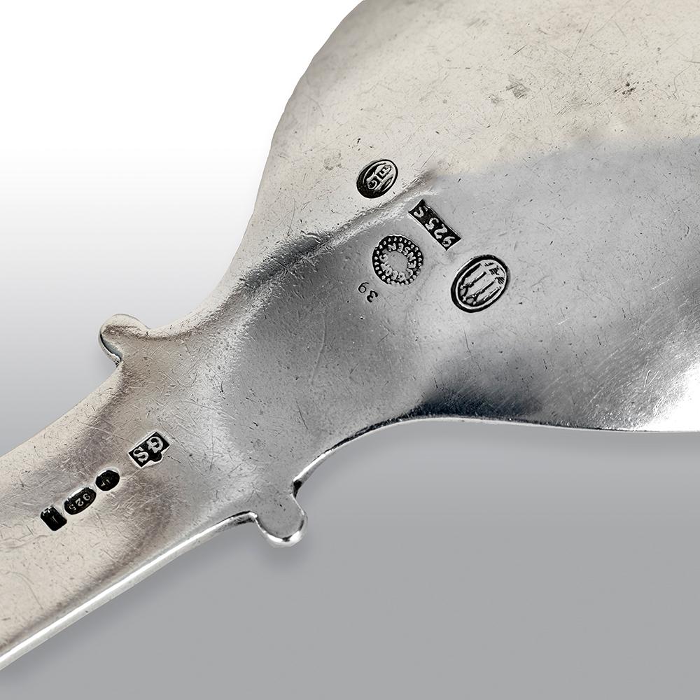Georg Jensen Owl Serving Spoon and Fork No.39 For Sale 1
