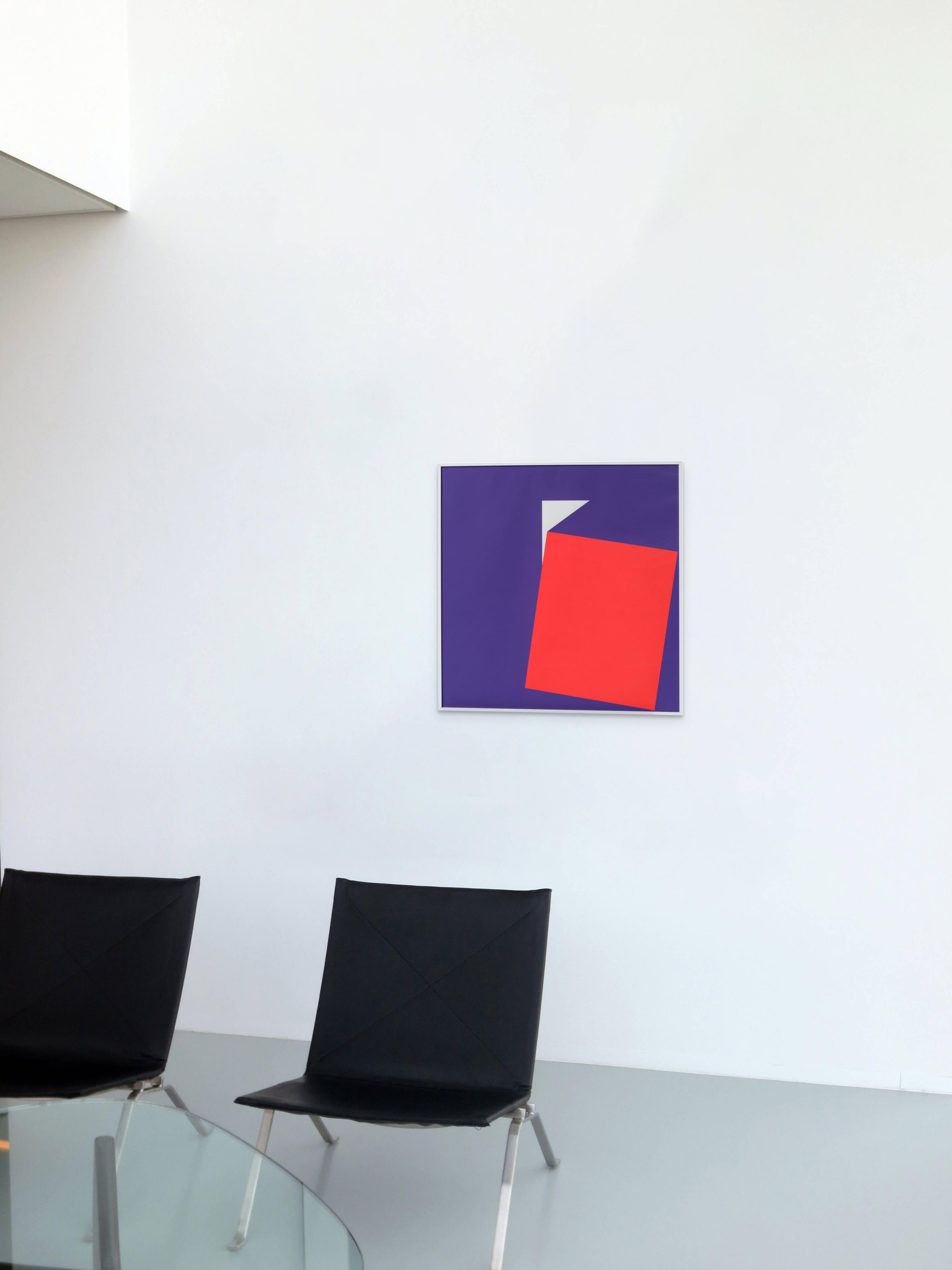 Georg Karl Pfahler, ohne Titel  Farbfarbener Siebdruck auf gewebtem Papier 1989 (Moderne) im Angebot