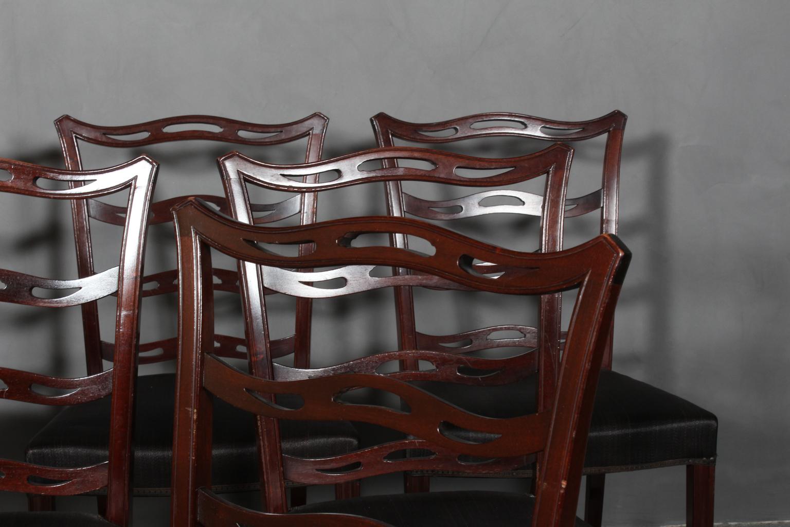 Chippendale Georg Kofoed Set of Dining Chairs