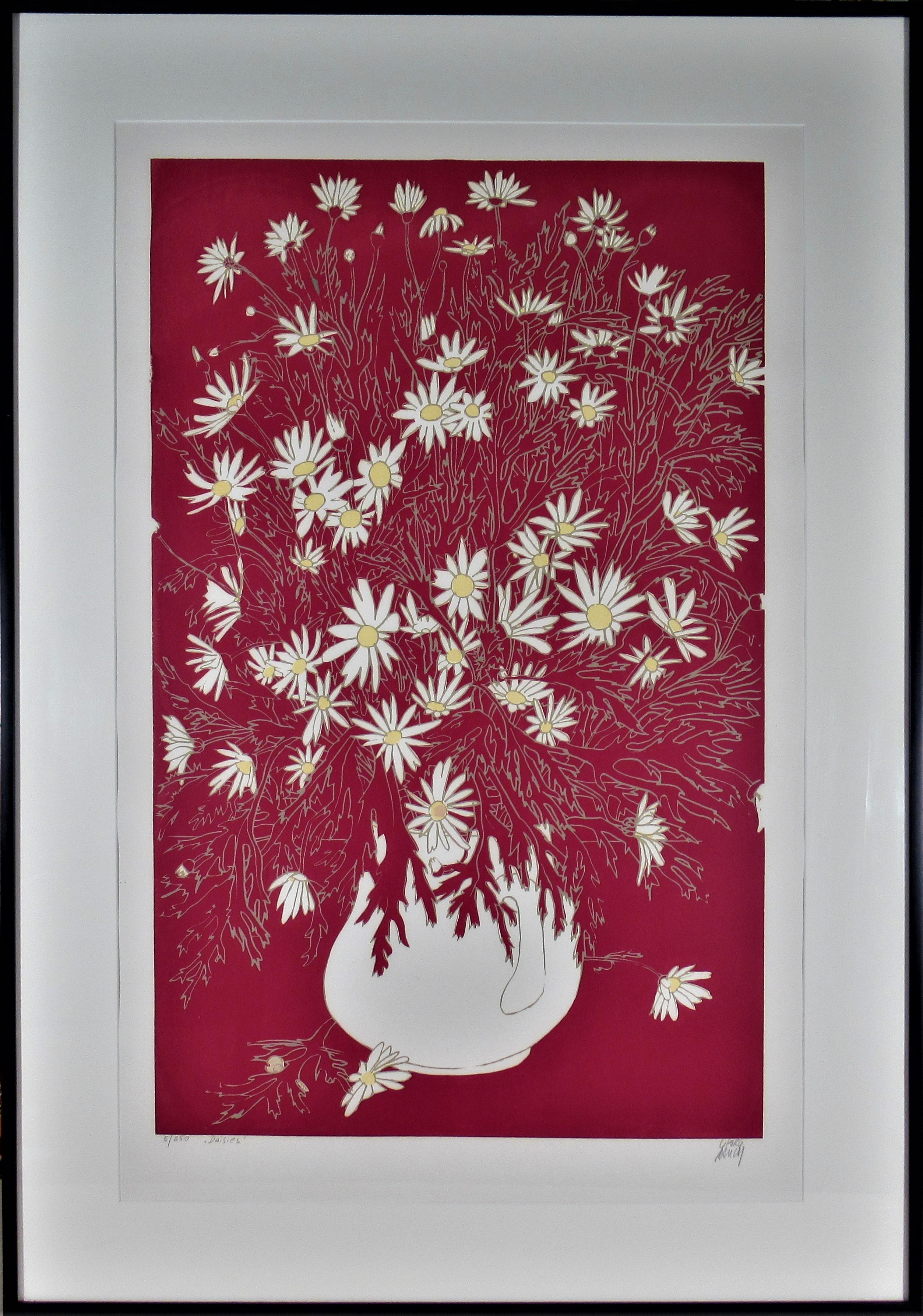 Georg Maximilian Rauch Still-Life Print - Daisies