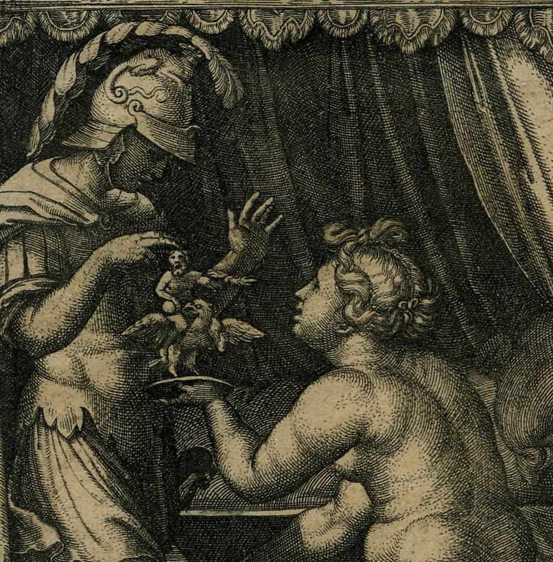 Medea and Jason - Old Masters Print by Georg Pencz