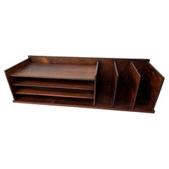 Georg Petersen rosewood letter tray organizer for Mobelfabrik , Denmark