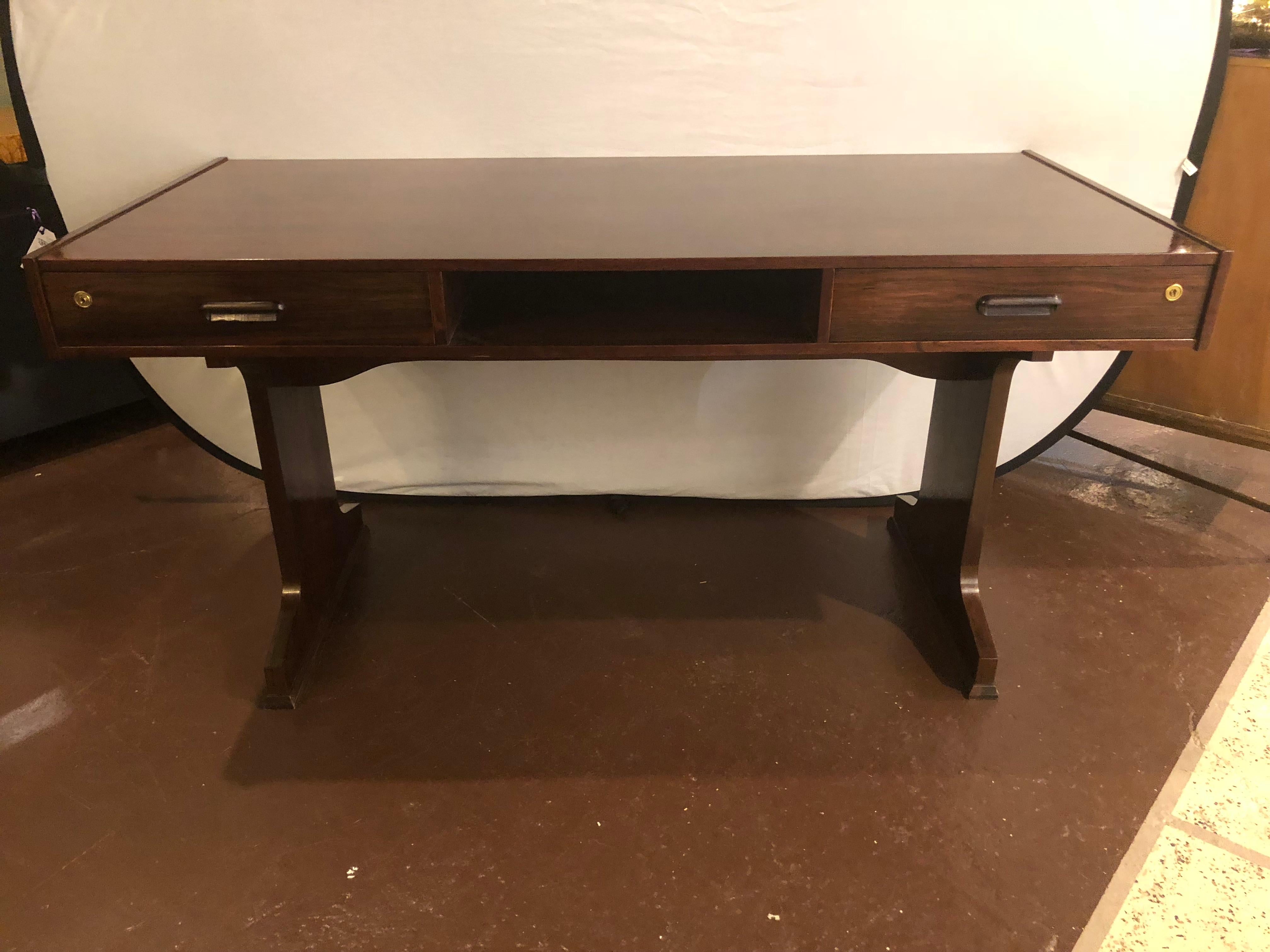 Danish Georg Petersens Mid-Century Modern Rosewood Cantilever Writing Desk