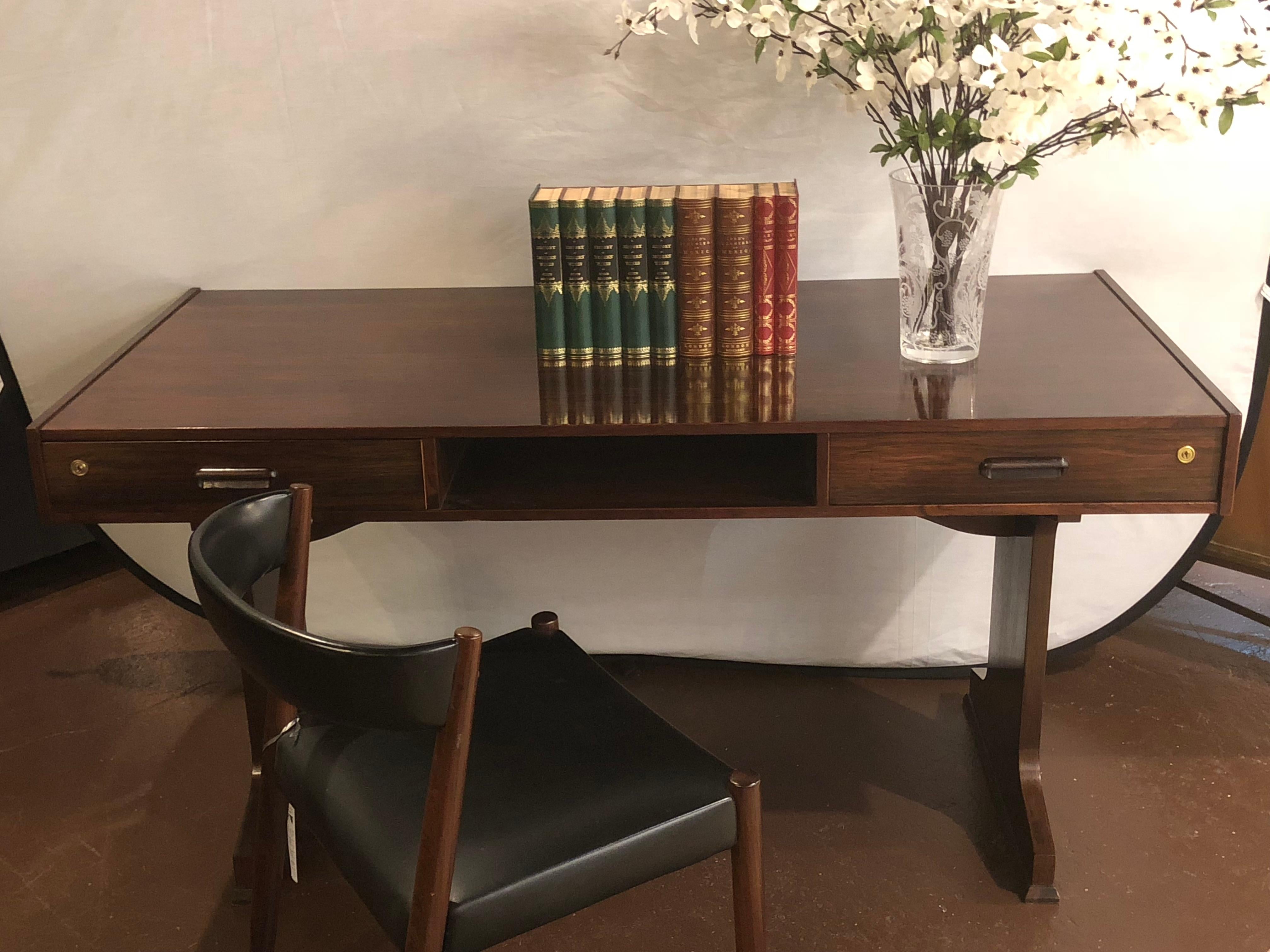 Mid-20th Century Georg Petersens Mid-Century Modern Rosewood Cantilever Writing Desk