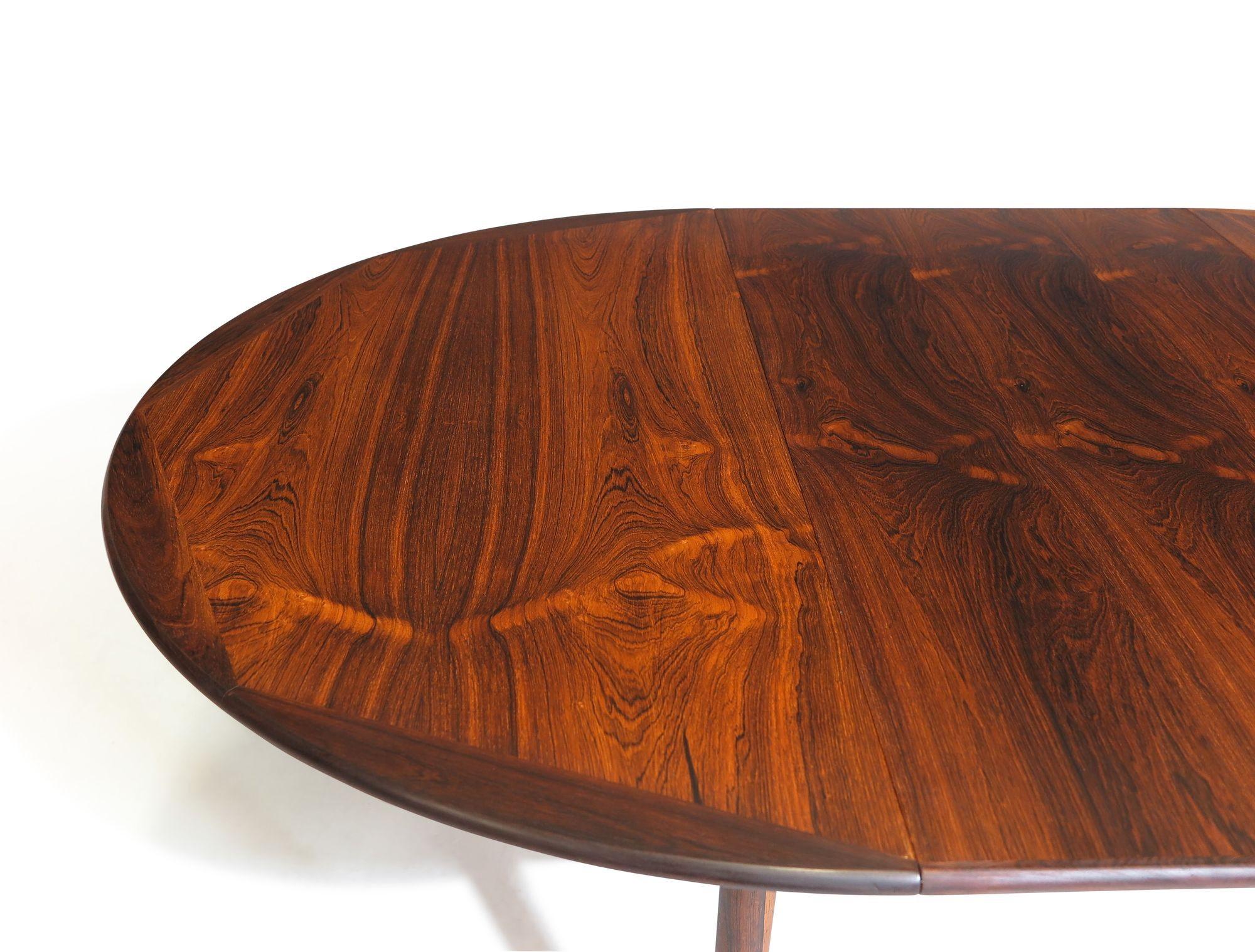 Georg Petersens Round Rosewood Dining Table 1