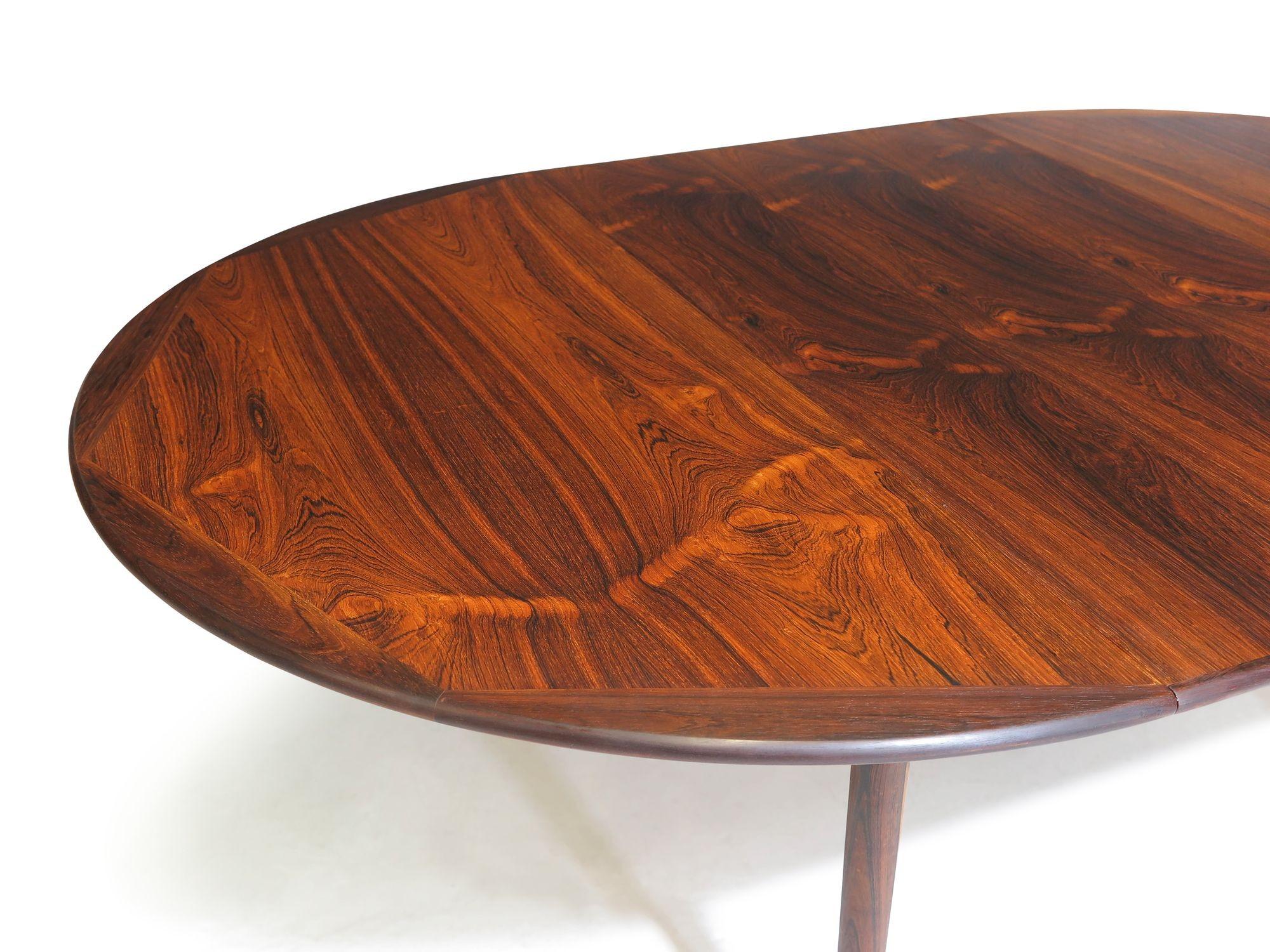 Georg Petersens Round Rosewood Dining Table 3
