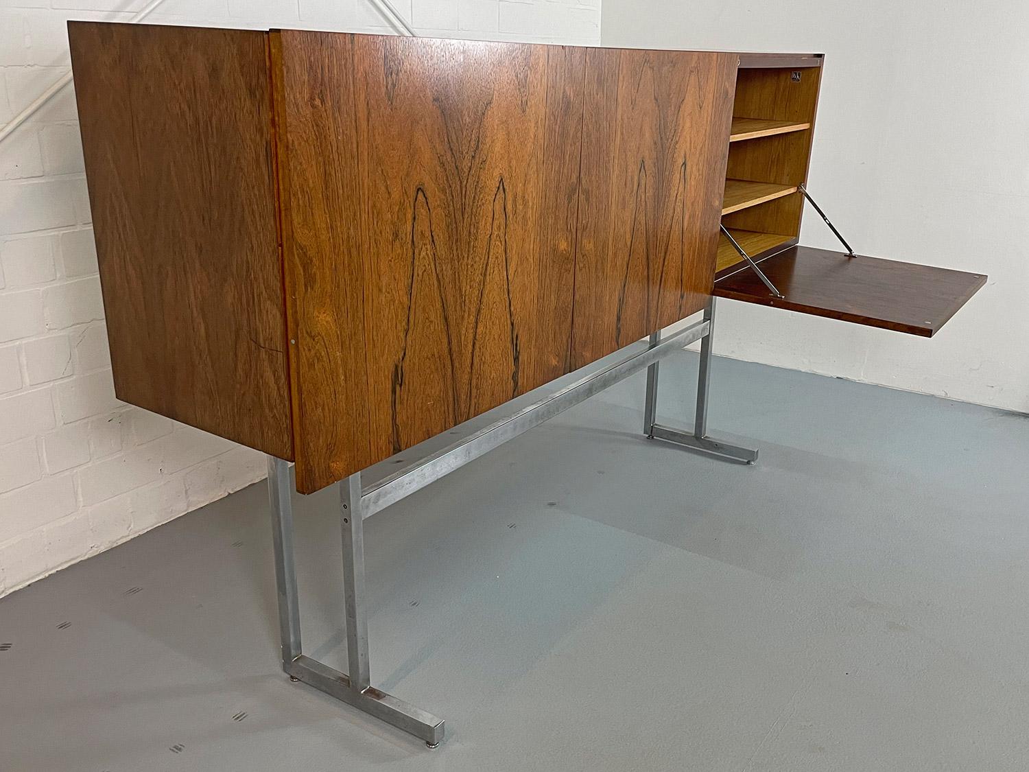 Georg Satink Credenza Wk Möbel Highboard Rosewood German 60s Design Bauhaus For Sale 8