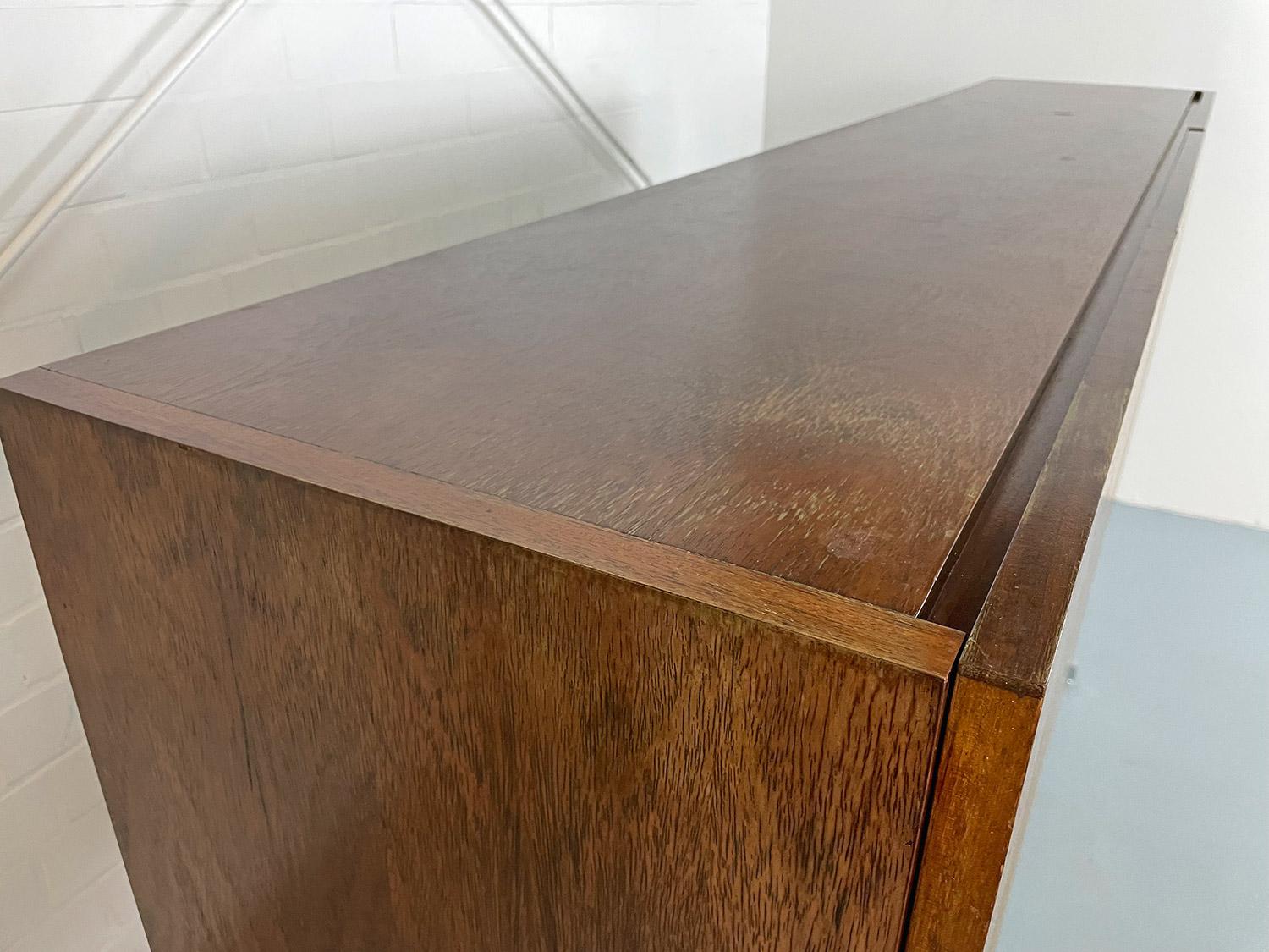 Chrome Georg Satink Credenza Wk Möbel Highboard Rosewood German 60s Design Bauhaus For Sale