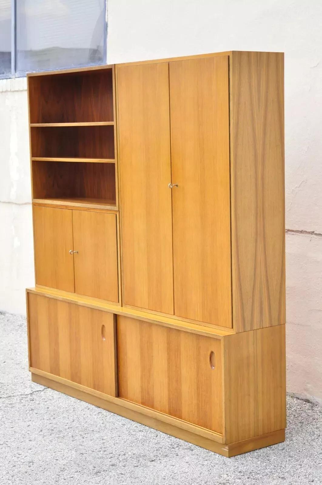 Georg Satink WK Mobel Deutsche Teakholz-Wandschrank-Anrichte/Anrichte/Schrank Dänisch Modern im Angebot 6