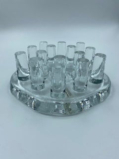 Georg Shutte Glass Food Warmers, Germany, 1970s Teawarmer