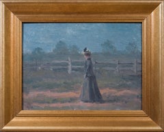 Figura solitaria in campagna - Un giorno di pace sotto il cielo blu