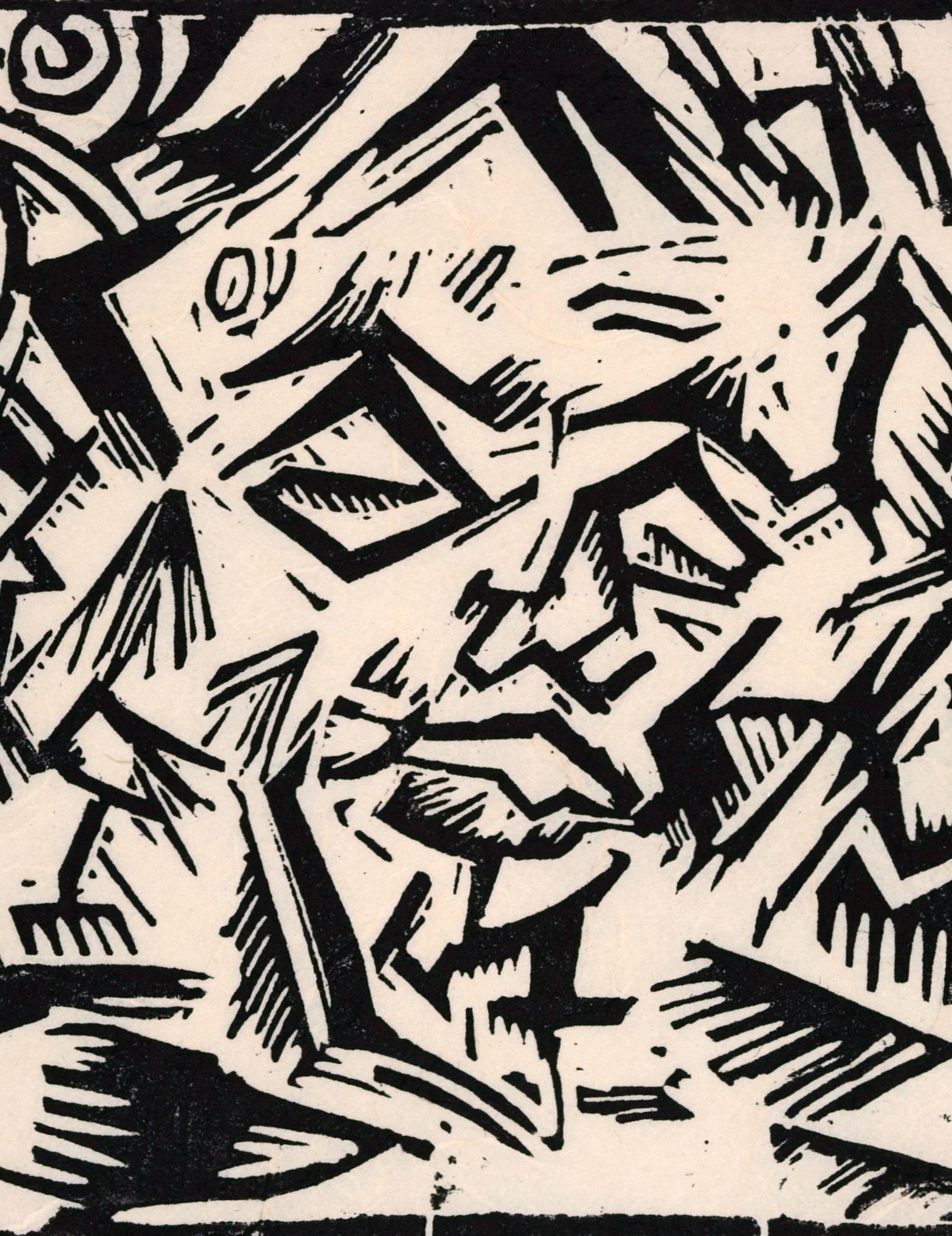 Cabeza / - Tormenta mental de guerra - - Print de Georg Tappert