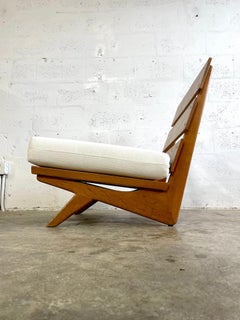 Chaise en chêne danoise du milieu du siècle de Georg Thams