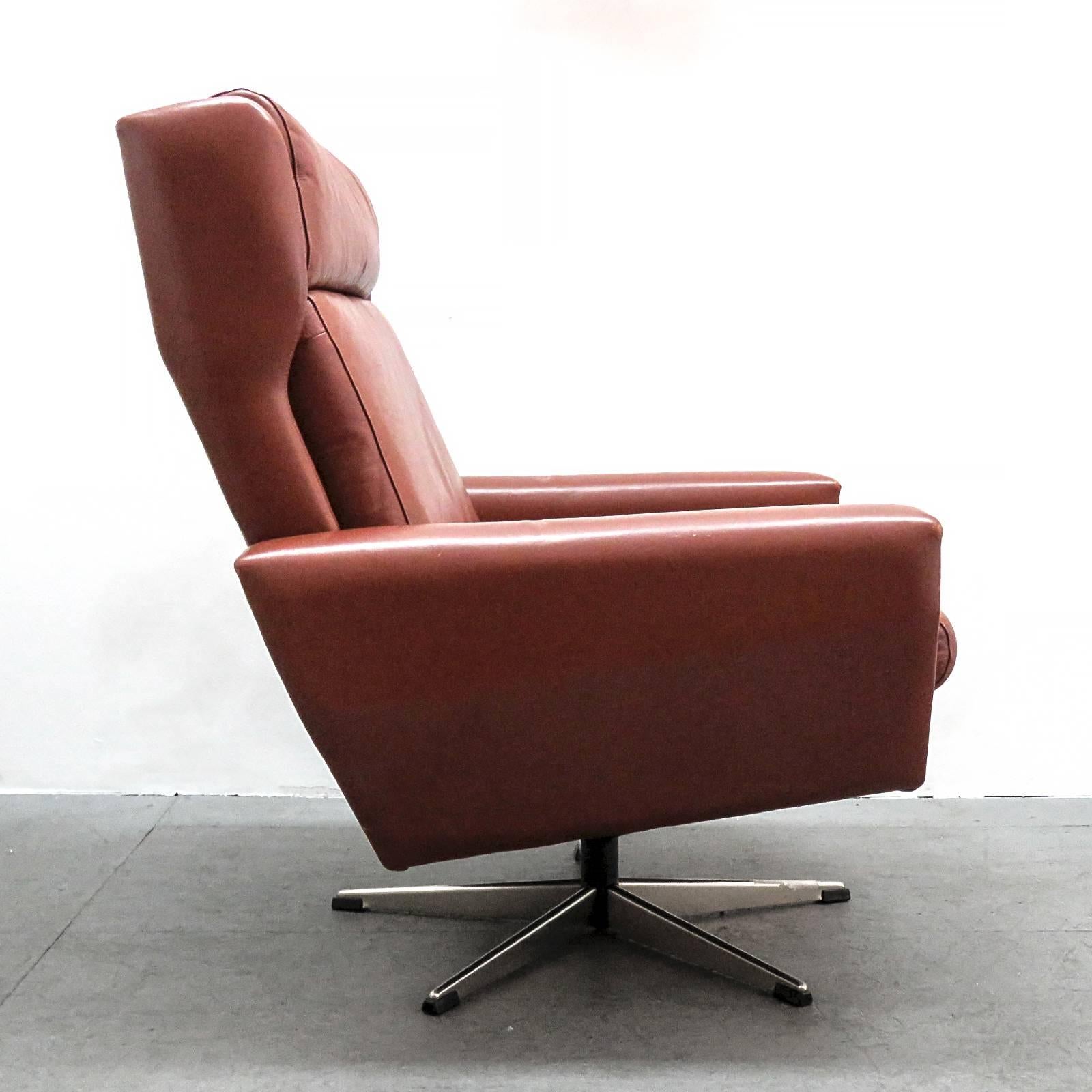 Late 20th Century Georg Thams Leather Lounge Chair