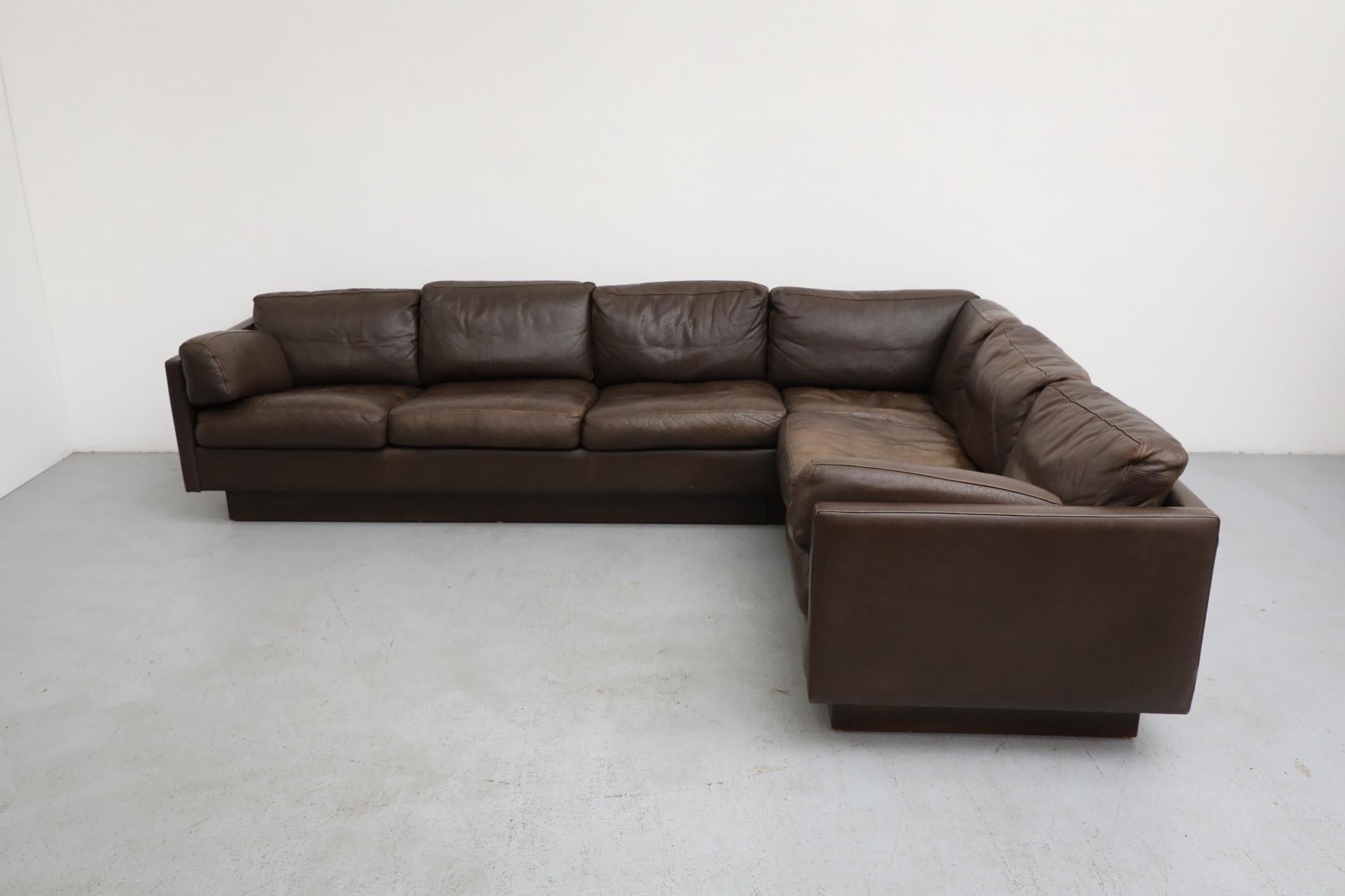 Mid-Century Modern Canapé sectionnel en cuir Georg Thams, milieu du siècle danois, années 1970 en vente