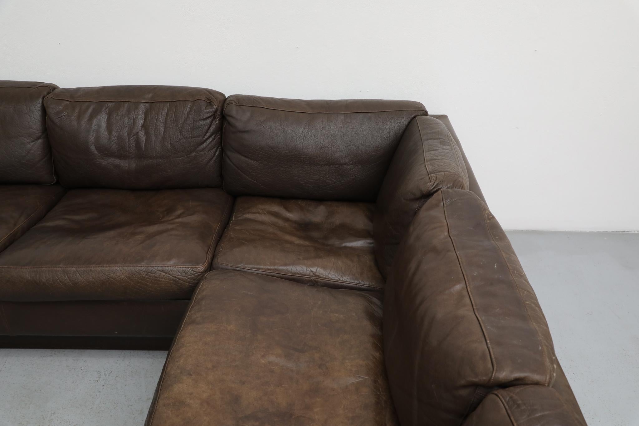 Fin du 20e siècle Canapé sectionnel en cuir Georg Thams, milieu du siècle danois, années 1970 en vente