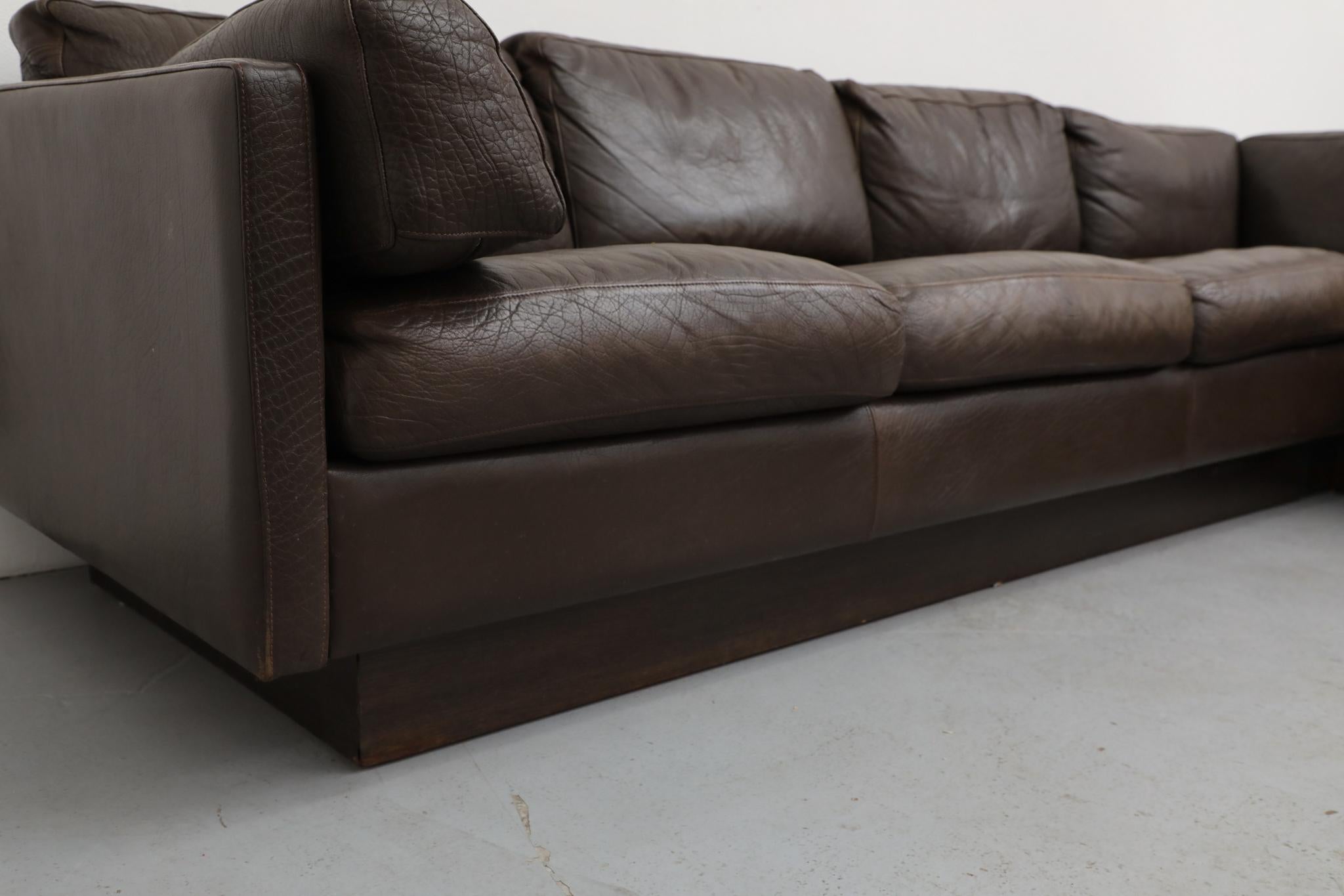 Canapé sectionnel en cuir Georg Thams, milieu du siècle danois, années 1970 en vente 2