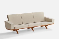 Georg Thams, Sofa, Oak, Fabric, Denmark, 1964