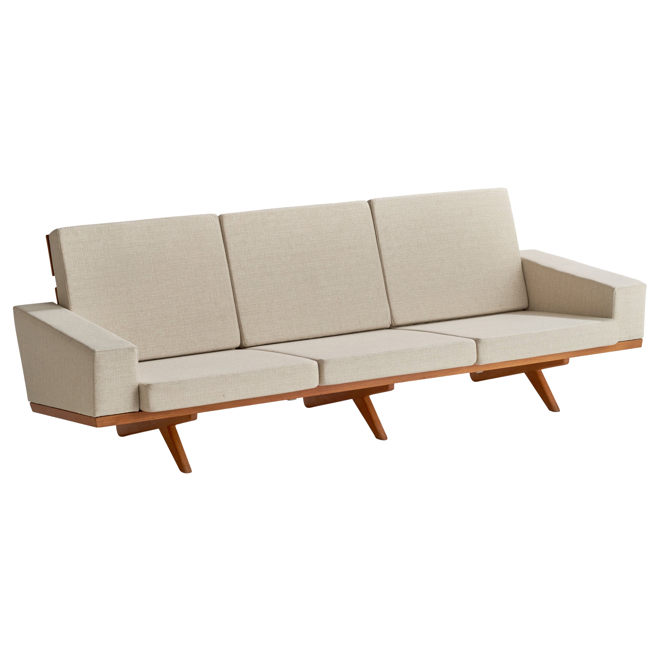 Georg Thams, Sofa, Oak, Fabric, Denmark, 1964