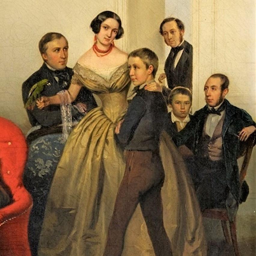 Portrait of the family of Dutchess Adèle Ozarowsk Georg von Bothmann (1810-1891) For Sale 5