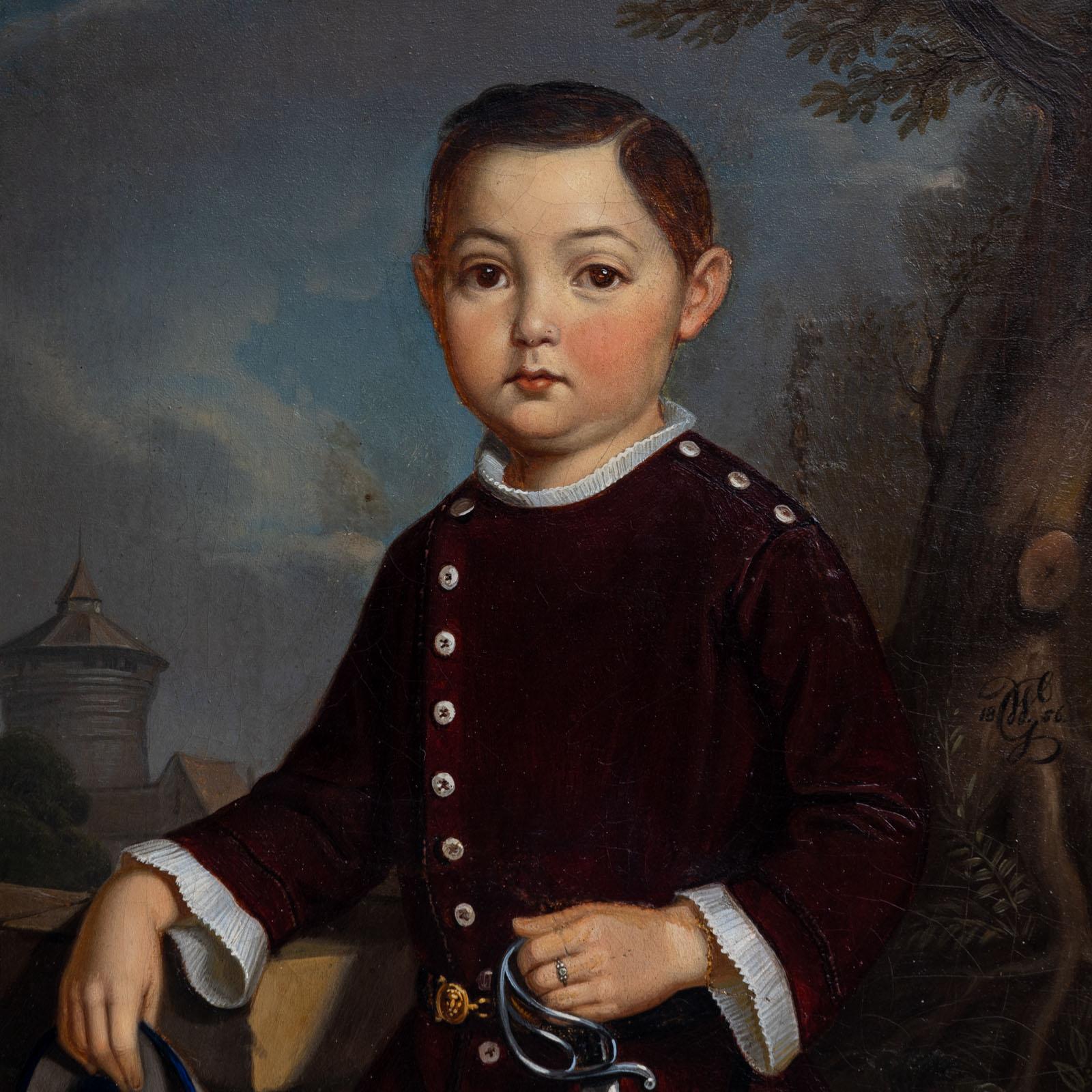 Georg Wilhelm Wanderer (1804-1863), Portrait d'un garçon, Nuremberg 1836 en vente 4