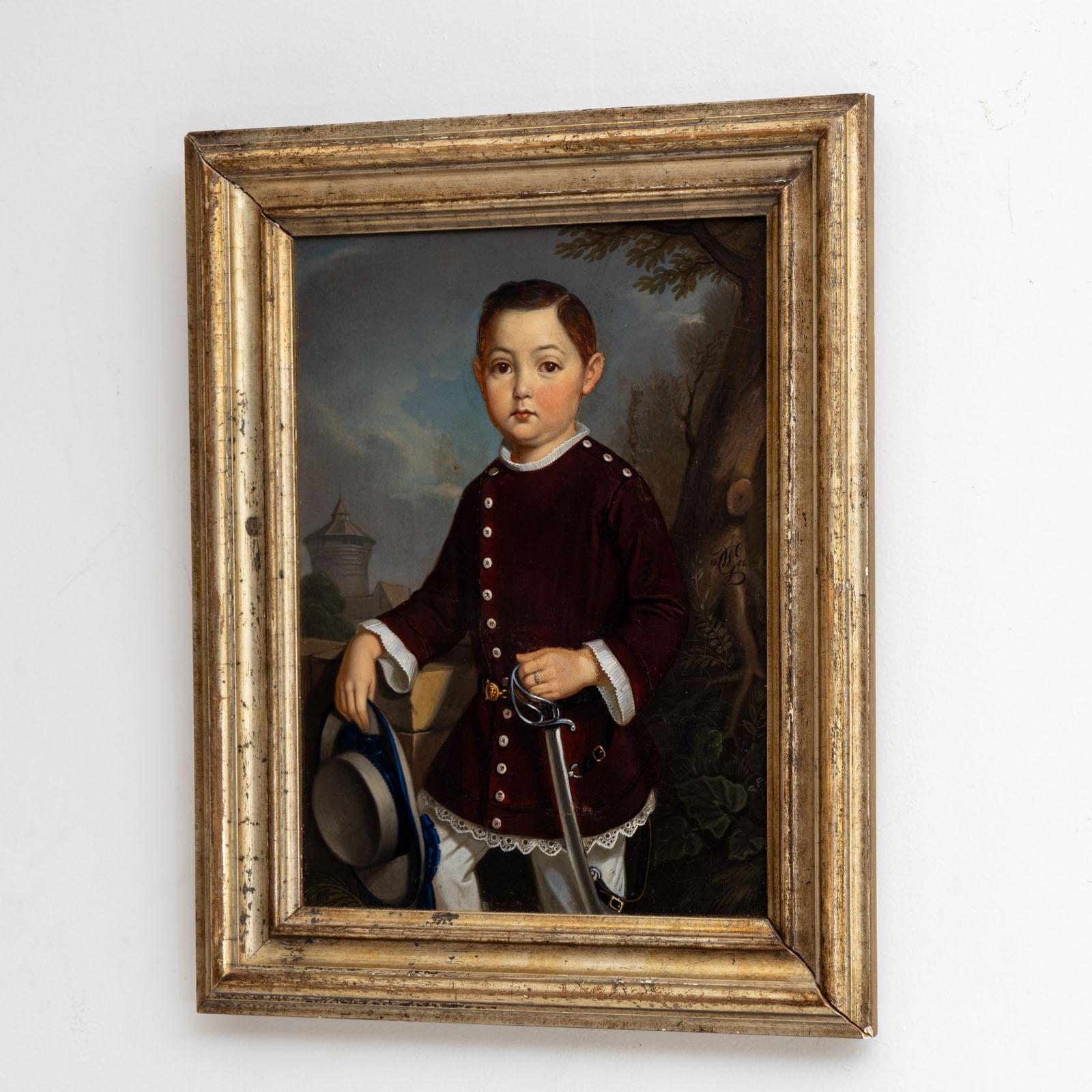 Georg Wilhelm Wanderer (1804-1863), Portrait d'un garçon, Nuremberg 1836 en vente 6