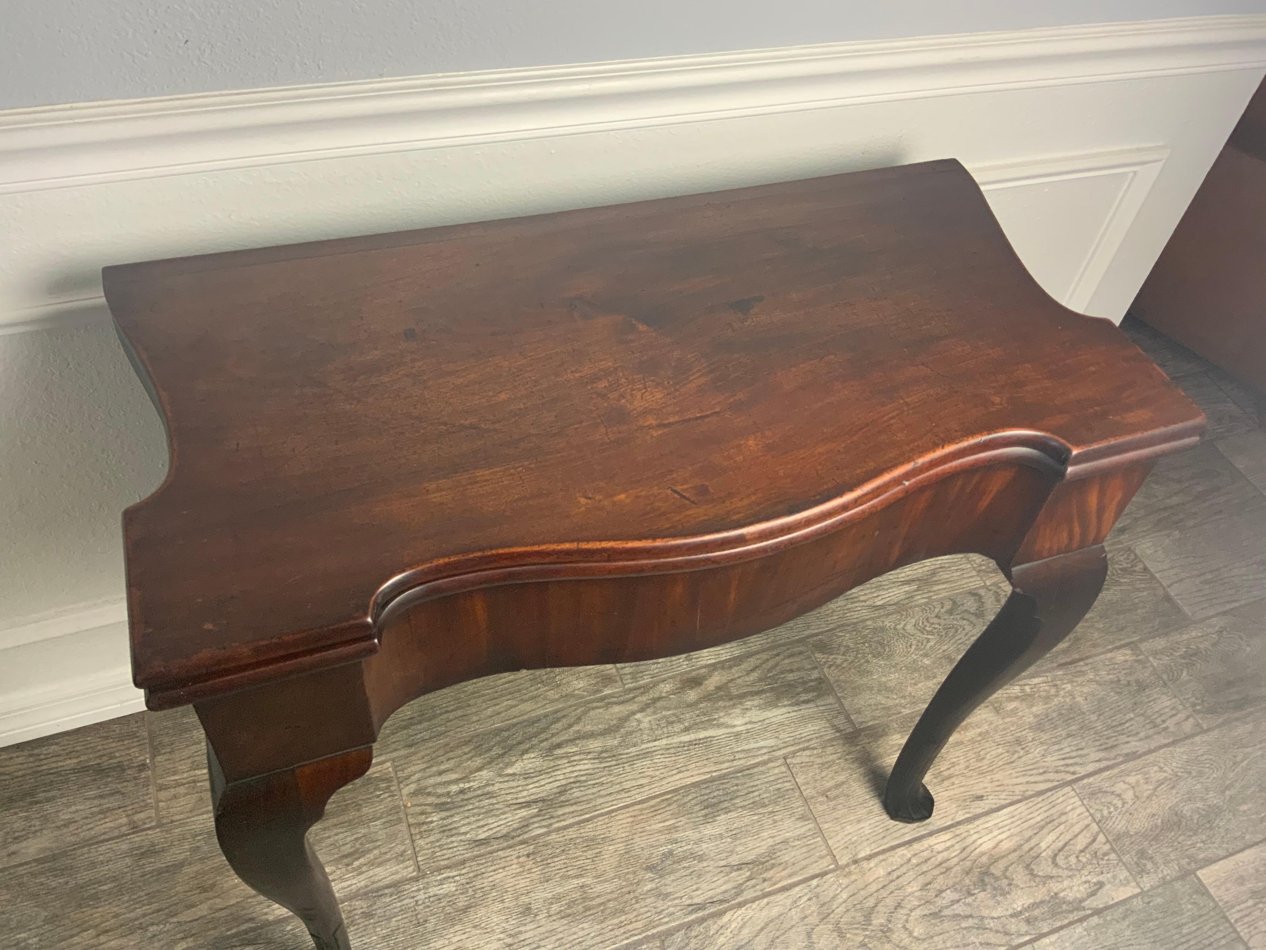George 11 Mahogany Card Table For Sale 1
