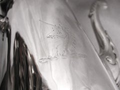 George 11 Silver Coffee Pot, Dated 1738, Maker Thomas Farren, London Assay