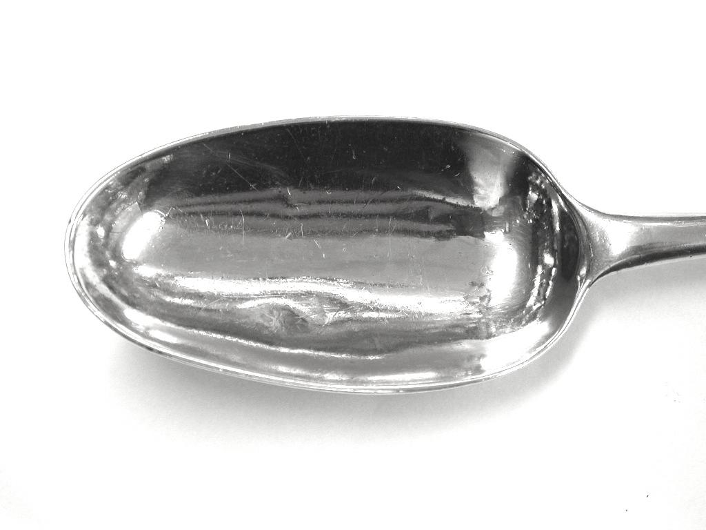 English George II Silver Rattail Tablespoon, 1728, London, Harvey Price