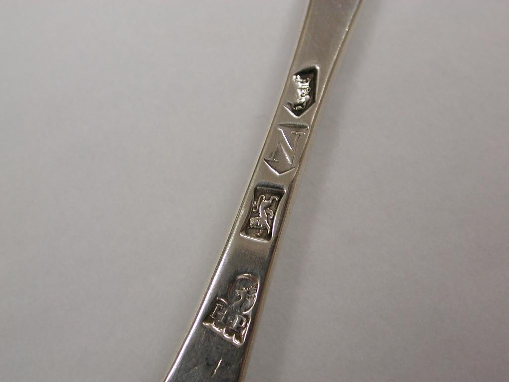 Early 18th Century George II Silver Rattail Tablespoon, 1728, London, Harvey Price