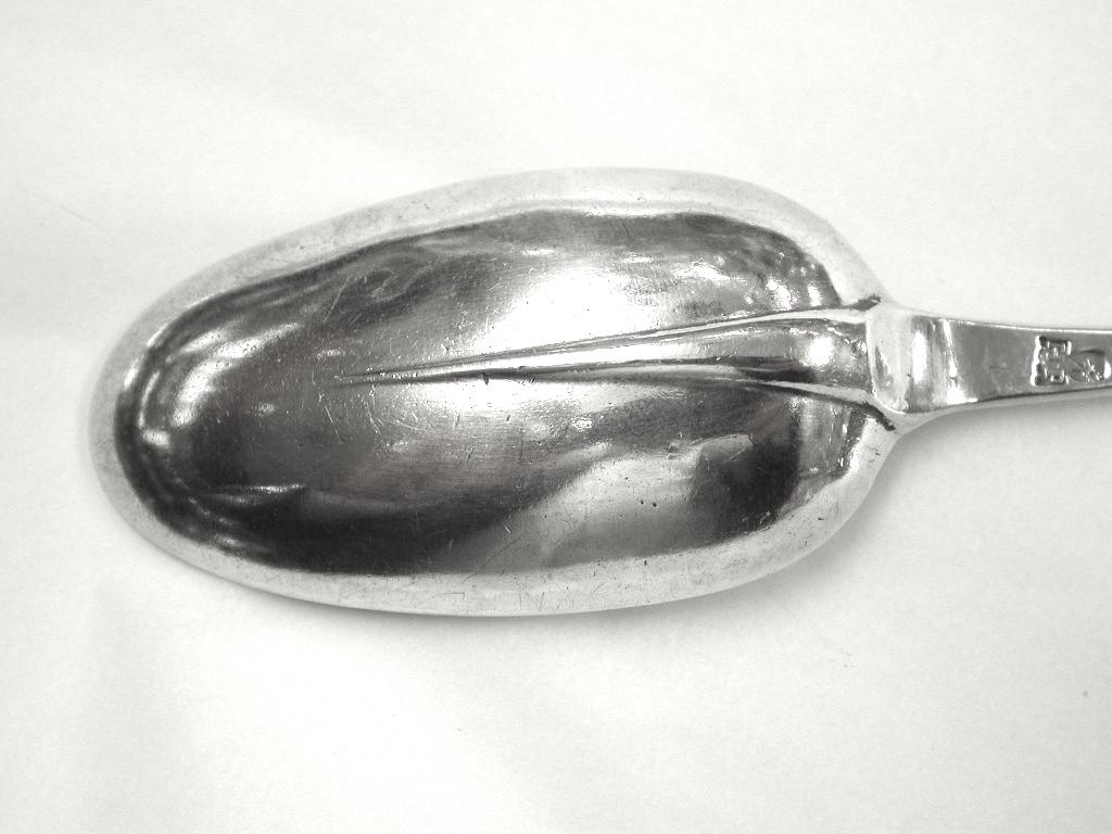 Sterling Silver George II Silver Rattail Tablespoon, 1728, London, Harvey Price